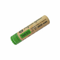 Lithium-Ionen-Akku - Typ: 16650, 3,7 Volt mit 2500 mAh